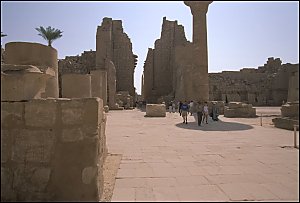 Second pylon, built by Seti I and Ramesses II.