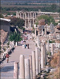 Curetes Street leading to the Library of Celsus
